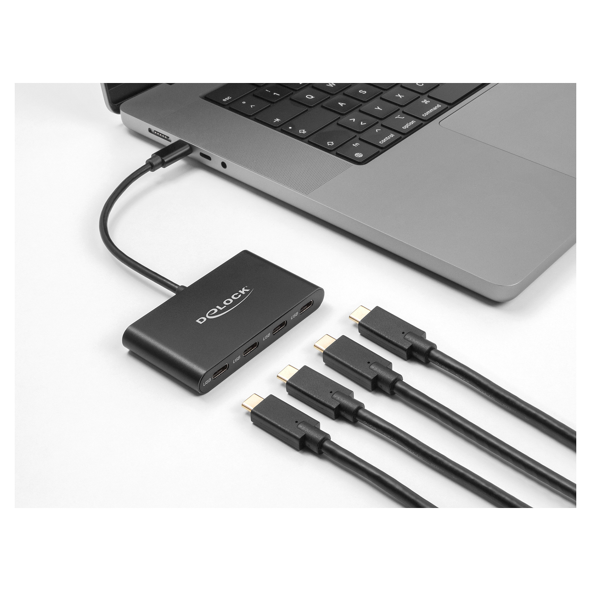 USB-C Hub DELOCK 64129 (4-portni, 10Gbps)-1