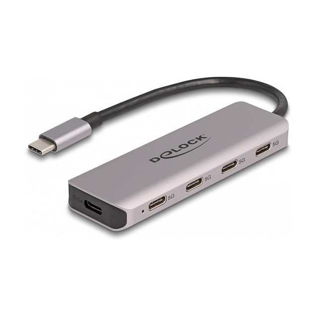 USB-C Hub DELOCK 4-portni (4x USB-C, 5 Gbps, metalno kućište)-0