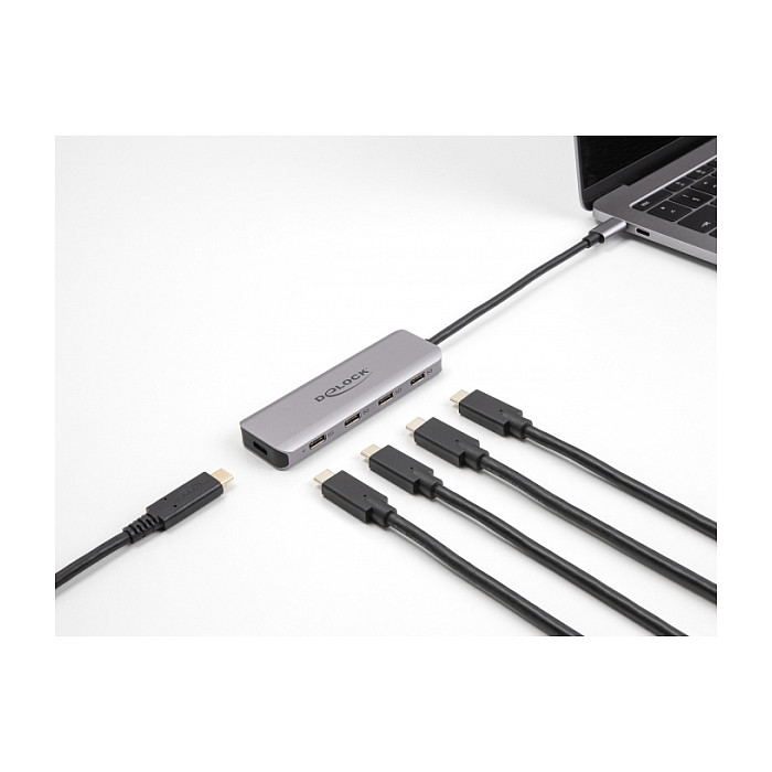USB-C Hub DELOCK 4-portni (4x USB-C, 5 Gbps, metalno kućište)-1