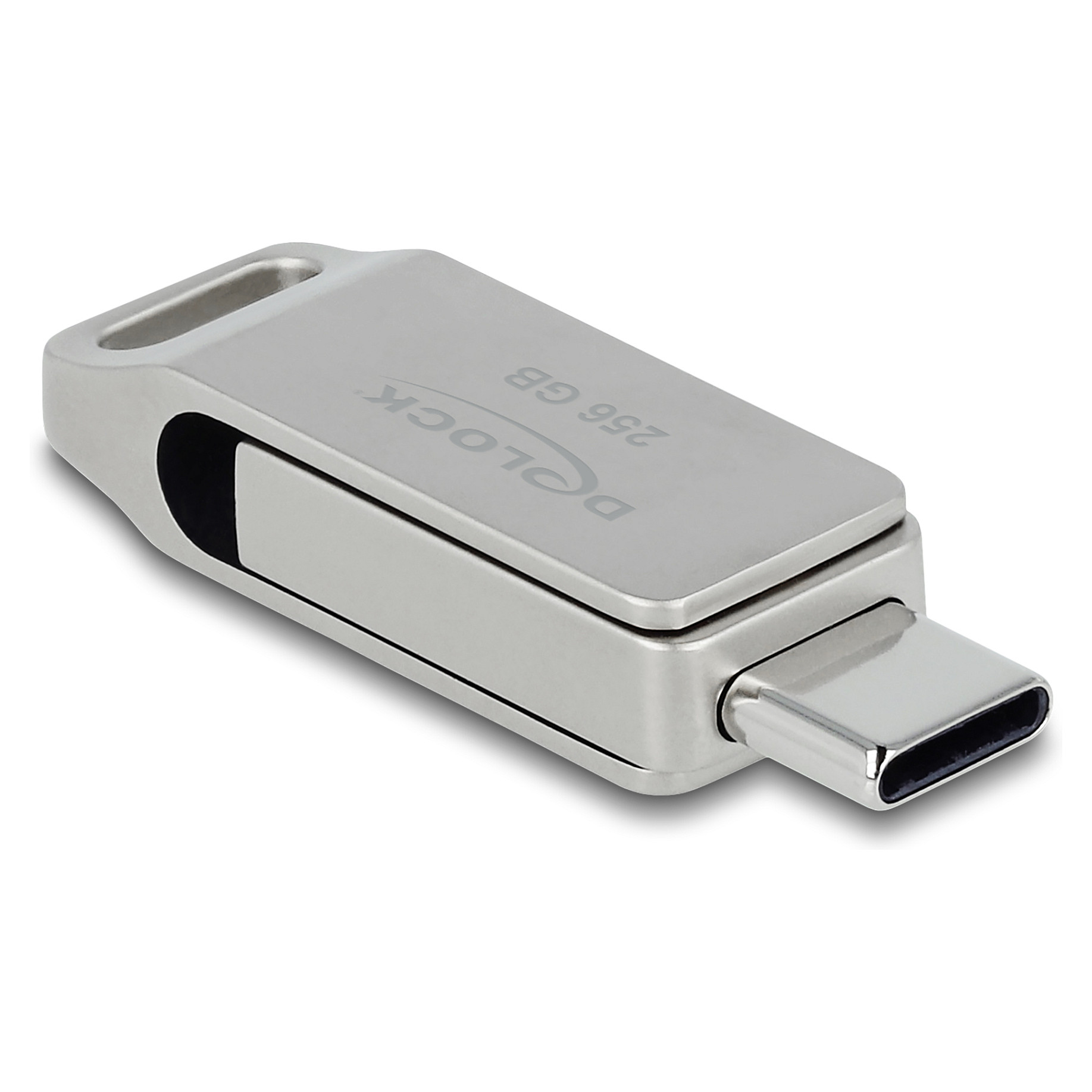 USB stick DELOCK USB-C + Type-A (256GB, 5Gbps, metalno kućište)-1