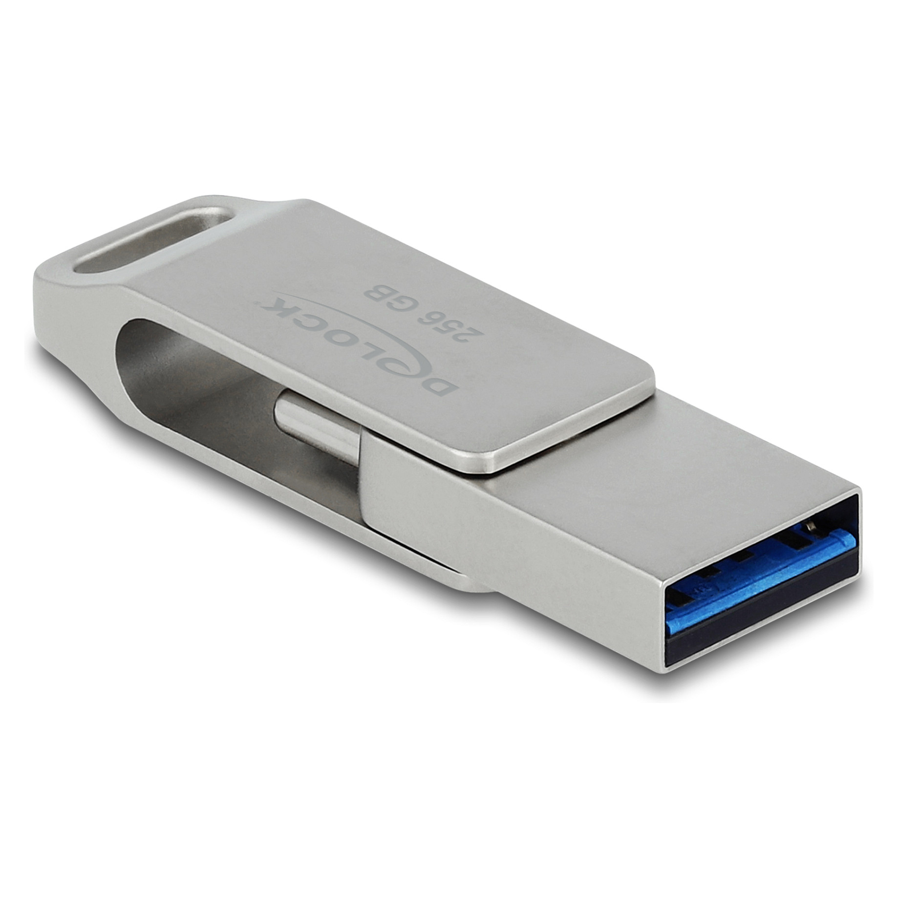 USB stick DELOCK USB-C + Type-A (256GB, 5Gbps, metalno kućište)-2
