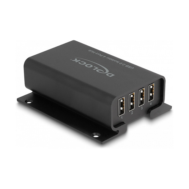 USB 2.0 Hub Izolator DELOCK 64226 (4-portni, 5 kV izolacija)-1