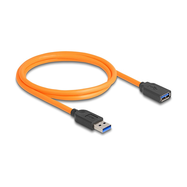 USB kabel DELOCK 87963 (USB-A na USB-A, 5 Gbps, 1m, narančasti)