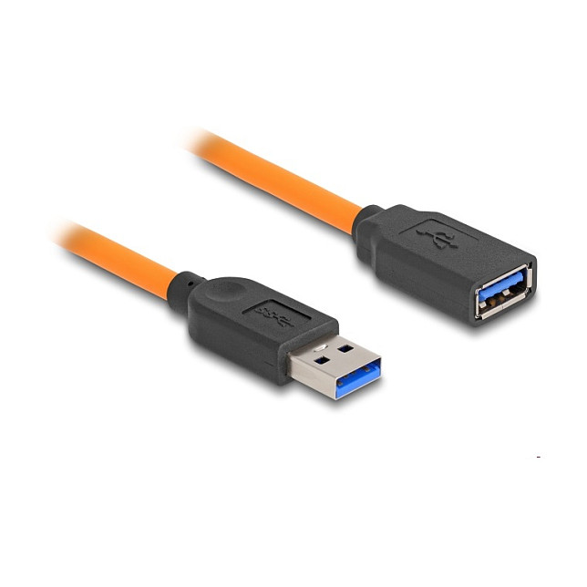USB kabel DELOCK 87963 (USB-A na USB-A, 5 Gbps, 1m, narančasti)-1