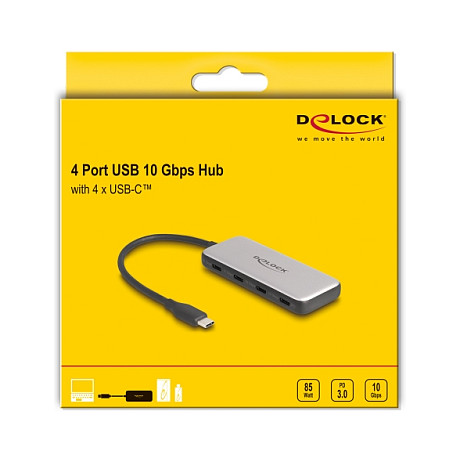 USB-C Hub DELOCK 64261 (4x USB-C, 10Gbps, 85W PD)-3