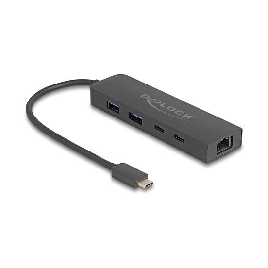 USB-C Hub DELOCK 64110 (3x USB 10Gbps, 2.5GbE LAN, PD 85W)-0