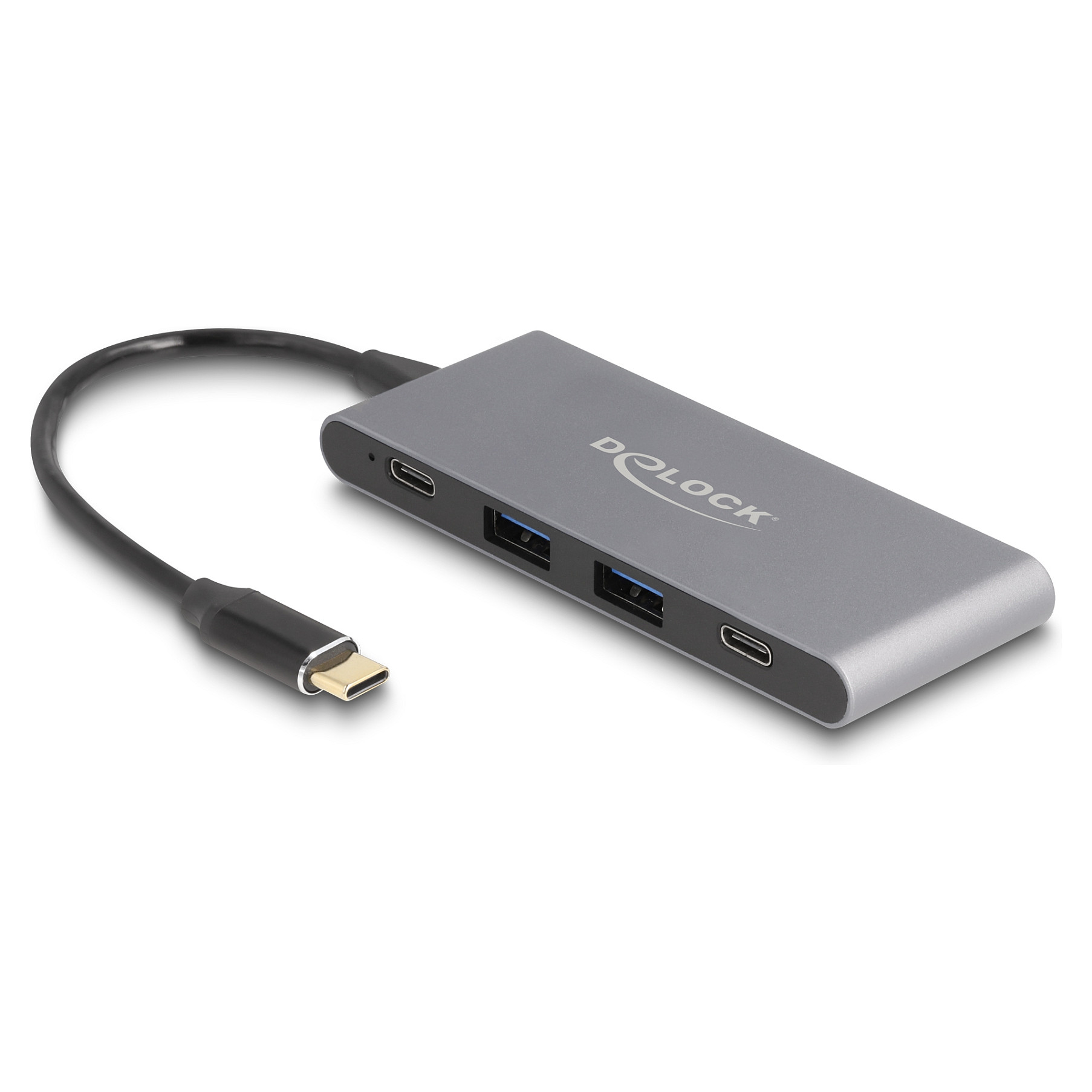 USB-C Hub DELOCK 4-portni (2x USB-A, 2x USB-C, 10 Gbps)