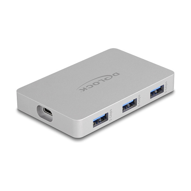 USB-C Hub DELOCK 7-portni (4x USB-C, 3x USB-A, PD 82W)-0