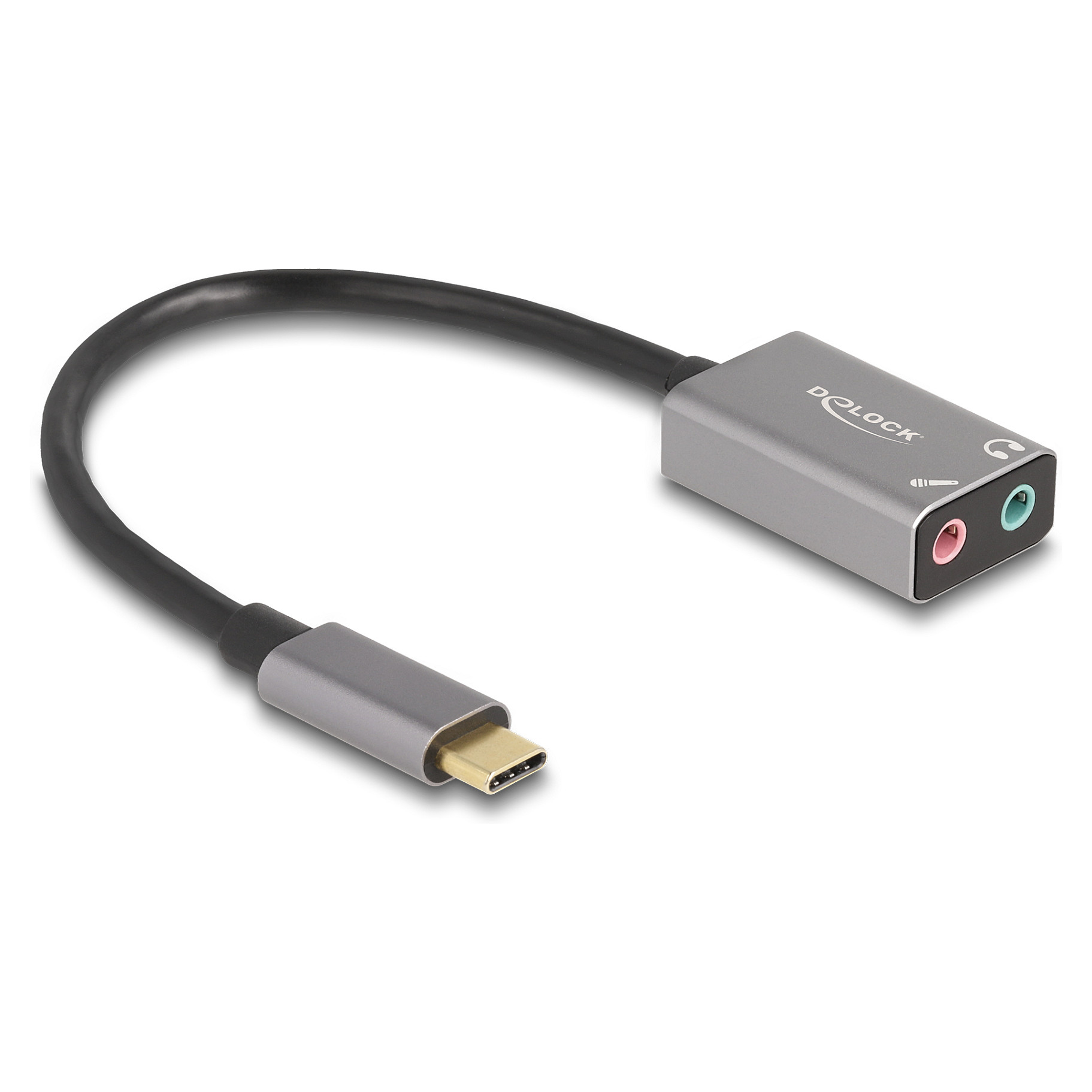 USB-C zvučna kartica / audio adapter DELOCK 67071 (USB-C na 2x 3.5mm)