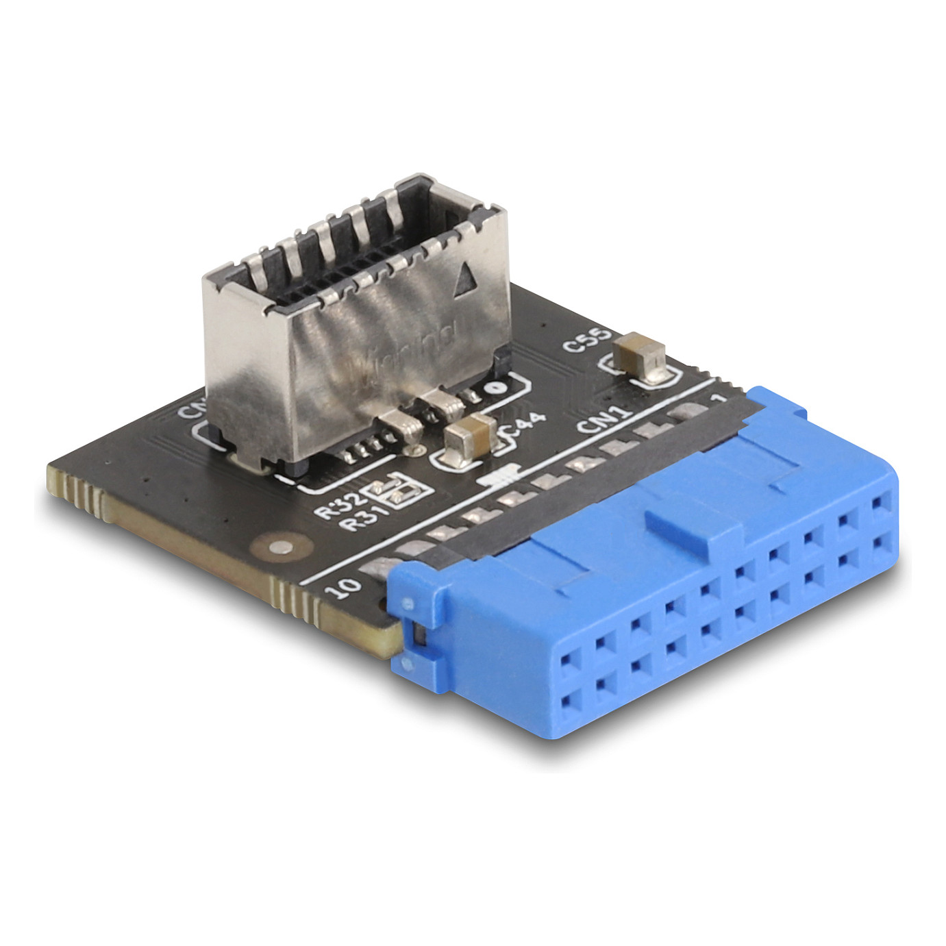 Adapter DELOCK 67174 (USB 3.0 Pin Header na interni USB-C Key A, kutni)