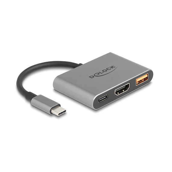 USB-C adapter DELOCK 61071 (HDMI 4K 30Hz, USB-A, USB-C PD 90W)