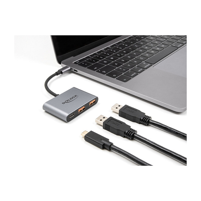 USB-C Hub DELOCK 64337 (3-port, 1x USB-C, 2x USB-A, 10Gbps)-1