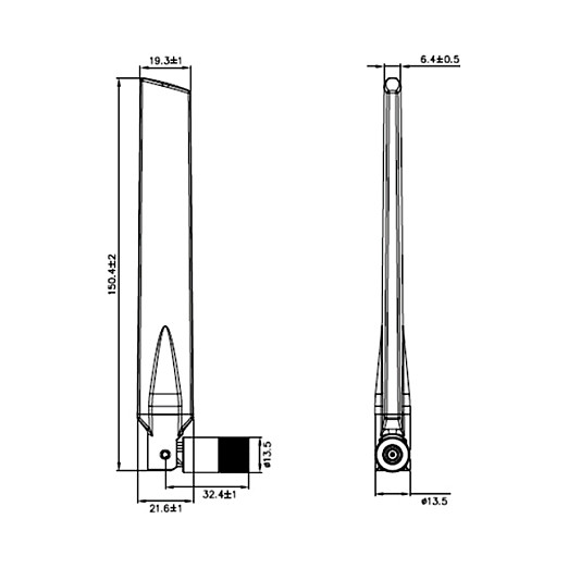 Antena DELOCK WLAN RP-SMA (802.11ac/a/h/b/g/n, 3-5 dBi, omnidirekcijska, crna)-8