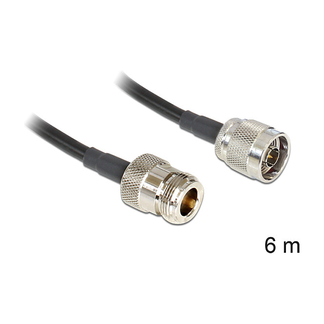 Antenski produžni kabel DELOCK LMR195 (N muški > N ženski, 6m)