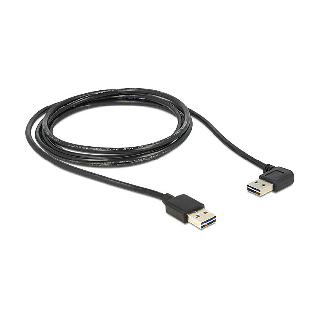USB kabel DELOCK EASY-USB 2.0 (A-M na A-M, kutni, 5m)-1