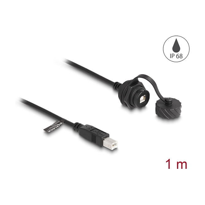 Kabel DELOCK USB 2.0 produžni ugradbeni (Tip-B M na Tip-B Ž)-1