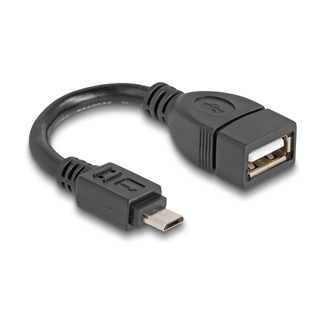 USB OTG kabel DELOCK 83018 (USB-A Ž na Micro USB M, 11cm)-1