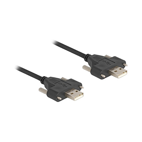 USB 2.0 Kabel DELOCK 80479 (USB-A (M) na USB-A (M), s vijcima, 1m)-0