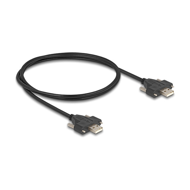 USB 2.0 Kabel DELOCK 80479 (USB-A (M) na USB-A (M), s vijcima, 1m)-1