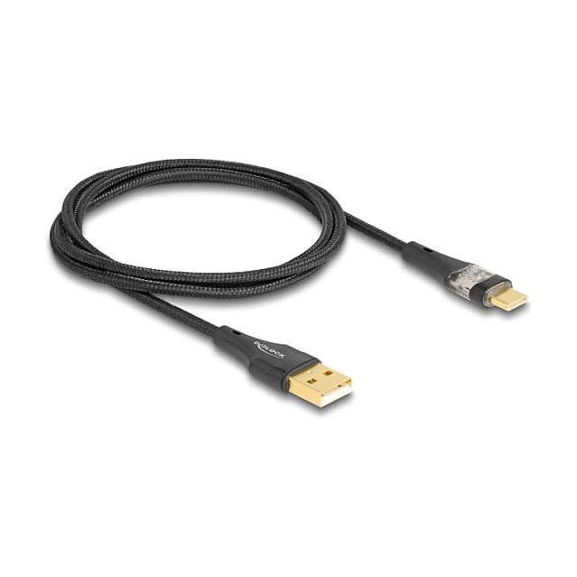 Kabel DELOCK USB-A na USB-C (2.0, 60W, 1m)-0