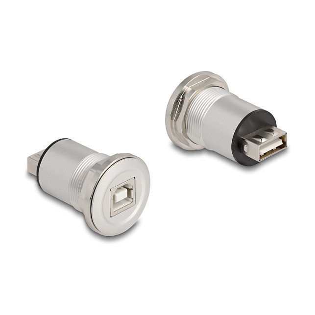 Ugradbena utičnica DELOCK 88194 (USB 2.0 Type-A na Type-B, aluminij)-0
