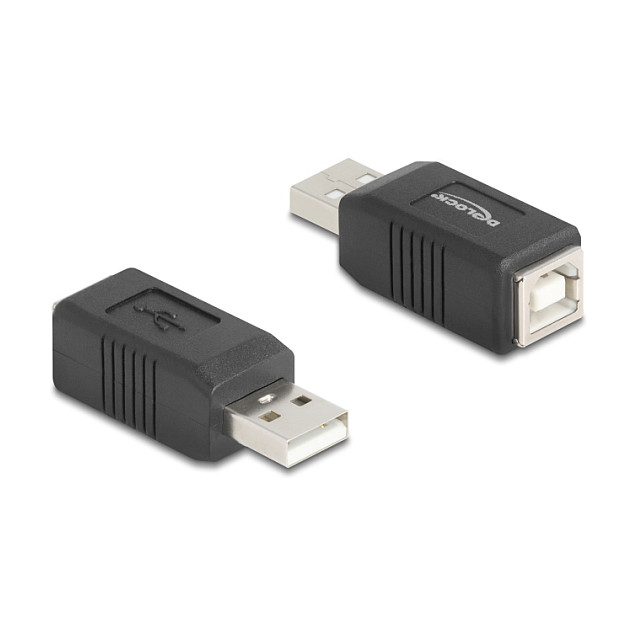 Adapter DELOCK USB-A na USB-B (USB 2.0, A-muški na B-ženski)-0