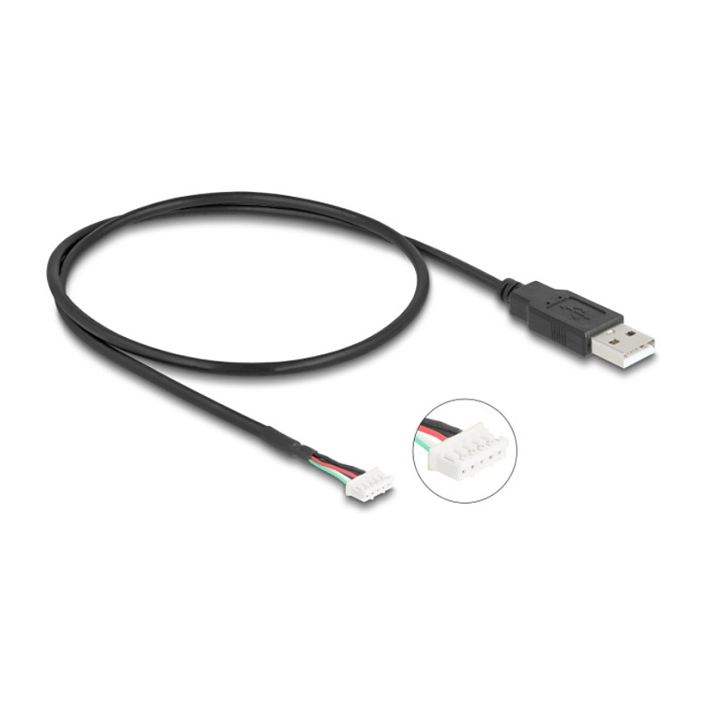 USB 2.0 ADAPTER KABEL DELOCK 5-pinski na USB-A (M, 0.6m)-0