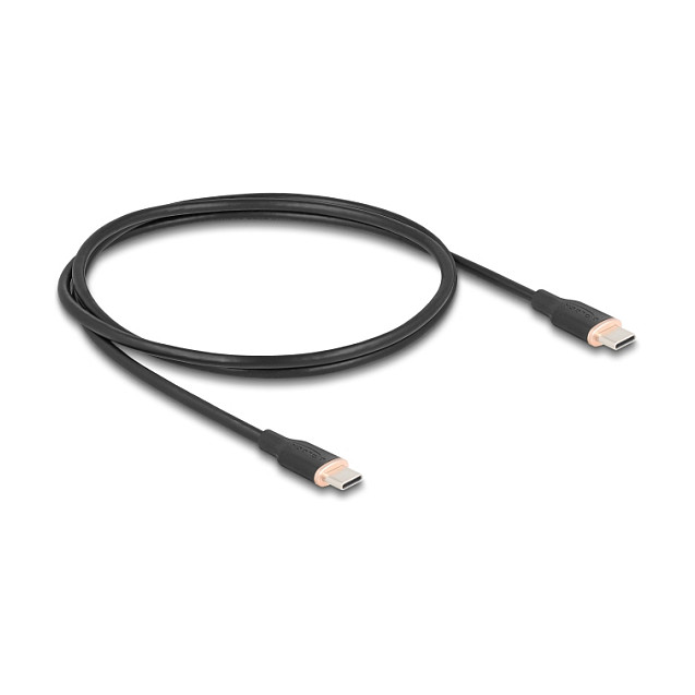 USB-C kabel DELOCK 81238 (USB 2.0, PD 60W, 1m, crni)-0