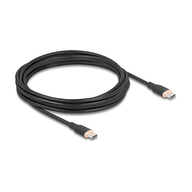 USB-C kabel DELOCK 81240 (USB 2.0, PD 60W, 4m, crni)
