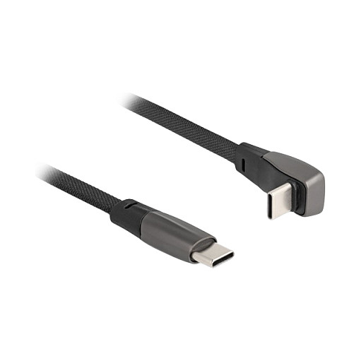 USB-C kabel DELOCK 80750 (USB-C na USB-C, PD 60W, kutni, 14cm)-0