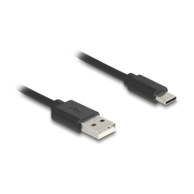 USB kabel DELOCK 90368 (USB-A na USB-C, 2.0, spiralni, 23-60cm, crni)-1