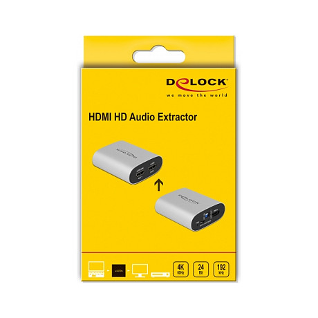 HDMI Audio Ekstraktor DELOCK 63332 (4K 60Hz, eARC)-2