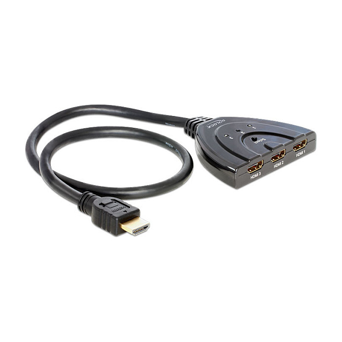 HDMI preklopnik DELOCK 87619 (3-portni, dvosmjerni, 4K 30Hz)-0