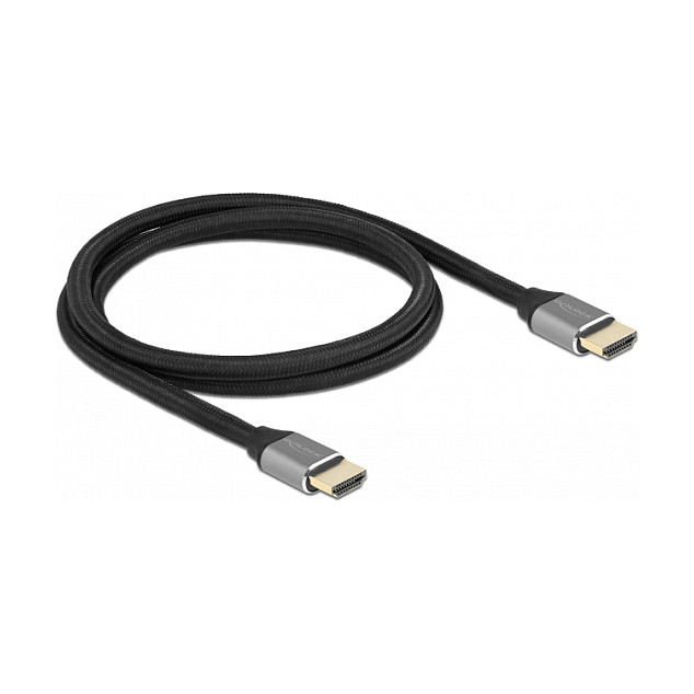 HDMI kabel DELOCK 83995 (Ultra High Speed, 8K 60Hz, 48Gbps, 1m, sivi)-1