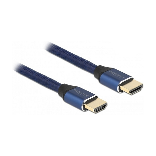HDMI kabel DELOCK 85446 (Ultra High Speed, 8K 60Hz, 48 Gbps, 1m, plavi)