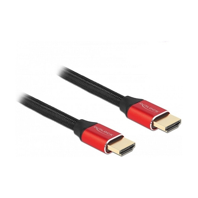 HDMI kabel DELOCK Ultra High Speed (8K 60Hz, 48 Gbps, 0.5m, crveni)