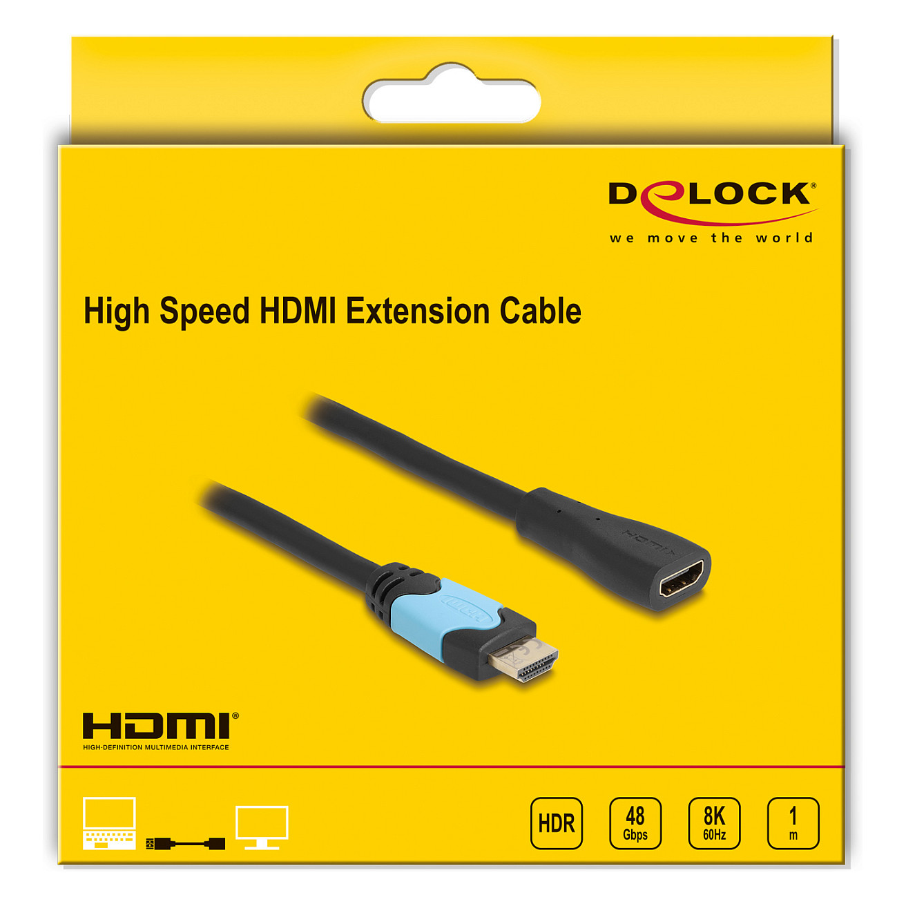 HDMI produžni kabel DELOCK 81997 (8K 60Hz, 48Gbps, 1m)-2