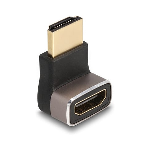 HDMI Adapter DELOCK 60085 (90° kutni dolje, 8K 60Hz, sivi)