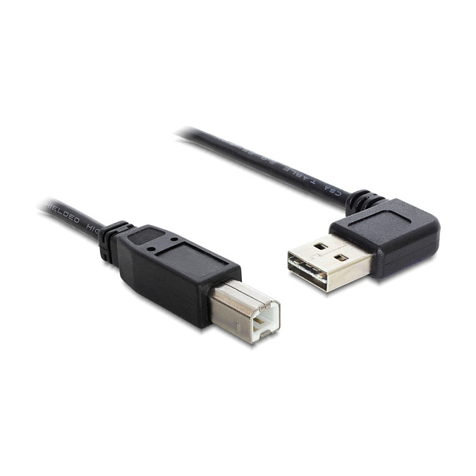 USB kabel DELOCK 85167 Easy-USB (USB-A kutni na USB-B, 2.0, 0.5m, crni)-0