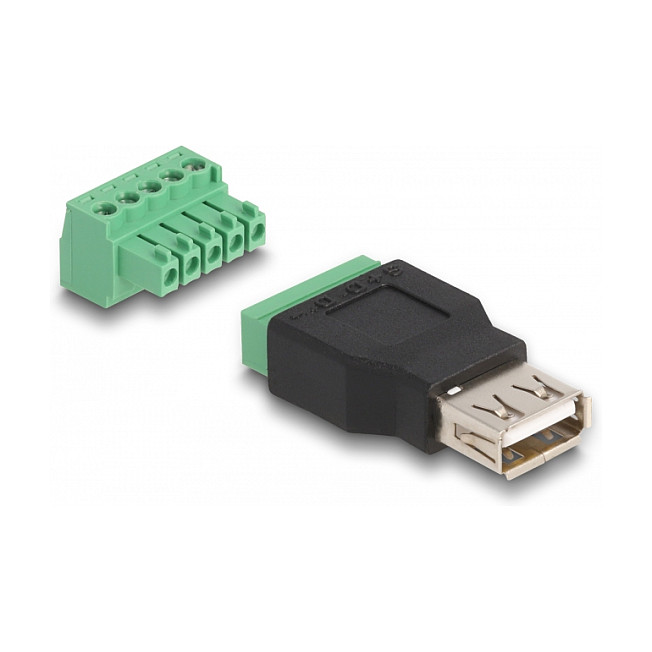 Adapter DELOCK 65973 (USB 2.0 Type-A (Ž) na 5-pinski terminalni blok, 2 komada)