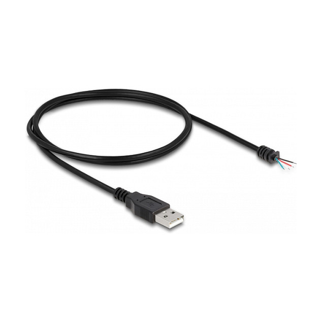 USB kabel DELOCK 64184 (USB-A 2.0 na 4 otvorene žice, 1m)-0