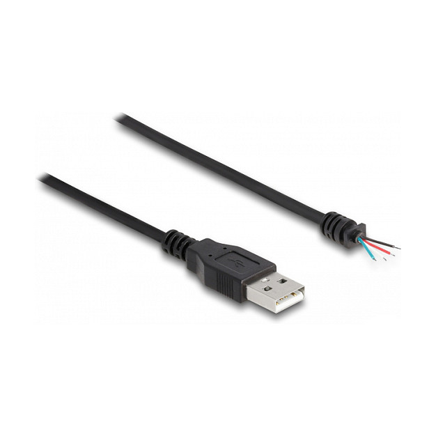 USB kabel DELOCK 64184 (USB-A 2.0 na 4 otvorene žice, 1m)-1