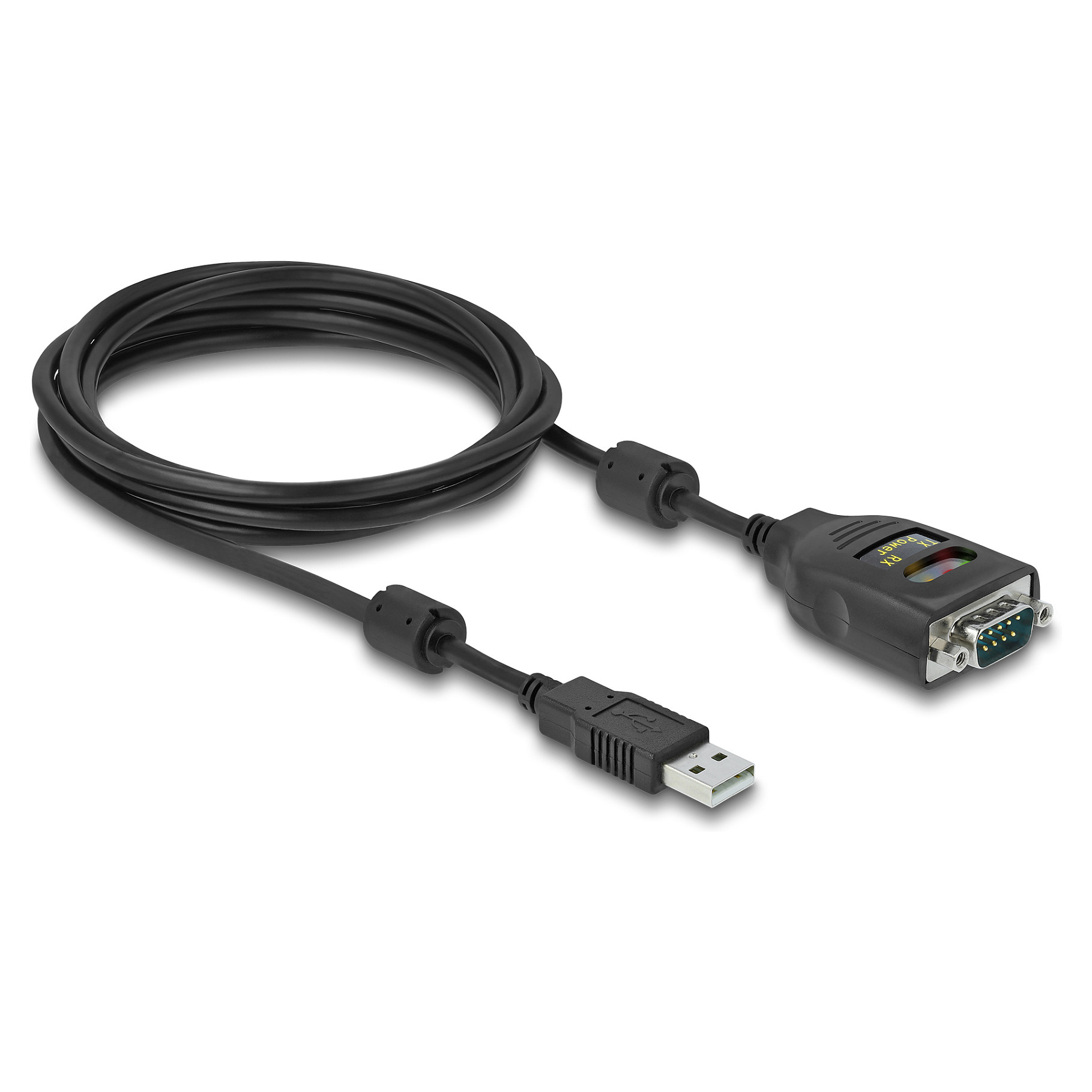 Adapter DELOCK 64154 USB-A 2.0 na serijski RS-232 (2.5kV galvanska izolacija, 2m)-1