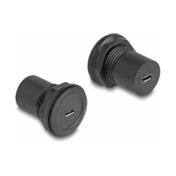 Ugradbeni konektor DELOCK USB 2.0 Micro-B na Micro-B (ženski/ženski, panel-mount)
