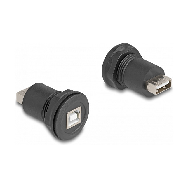 Ugradbeni adapter DELOCK (USB-B Ž na USB-A Ž, crni)-0