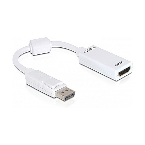 Adapter DELOCK 61767 (DisplayPort (M) na HDMI (Ž), bijeli)