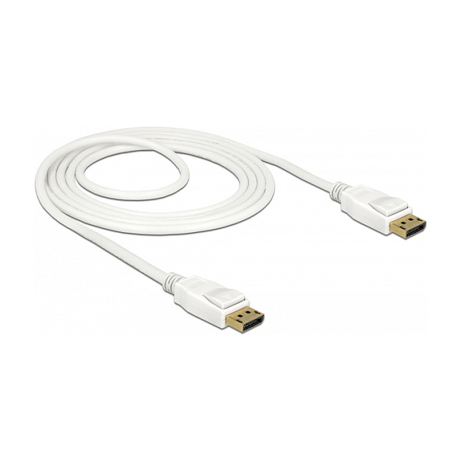 DisplayPort kabel DELOCK 1.2 M/M (4K 60Hz, 1.5m, bijeli)
