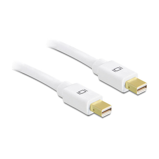 Kabel DELOCK 83471 (Mini DisplayPort 1.2 M/M, 4K/60Hz, 0.5m, bijeli)