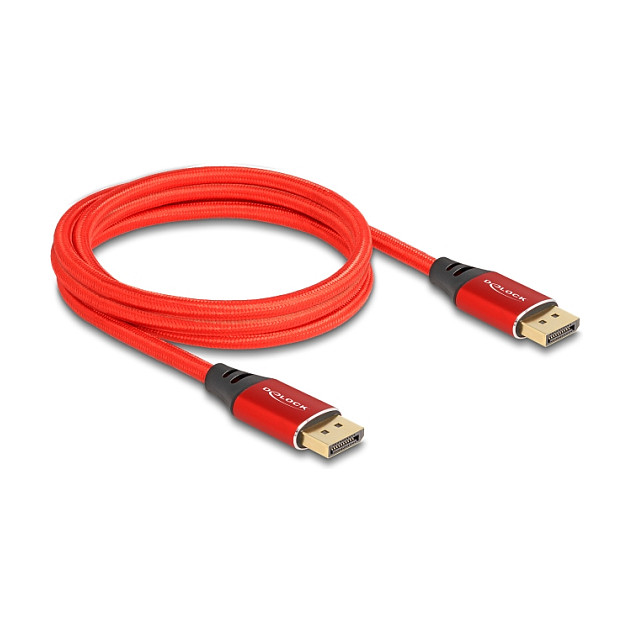 DisplayPort kabel DELOCK (16K 60Hz, 2m, crveni)-0