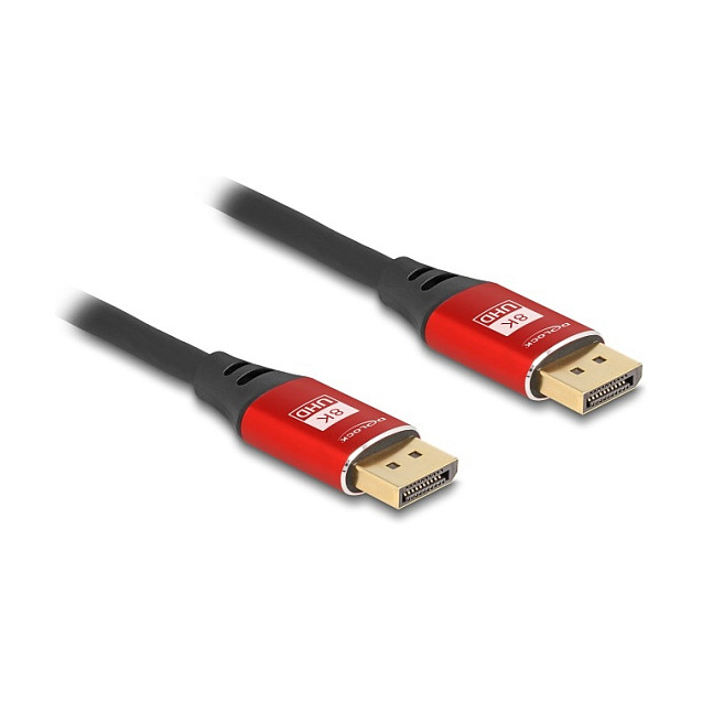 DisplayPort kabel DELOCK 80605 (8K 60Hz, 2m, crveni)-0